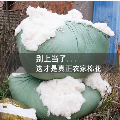 承诺是金100%手工棉花被子冬被全棉被芯加厚保暖棉被垫被棉絮床垫 - 图0