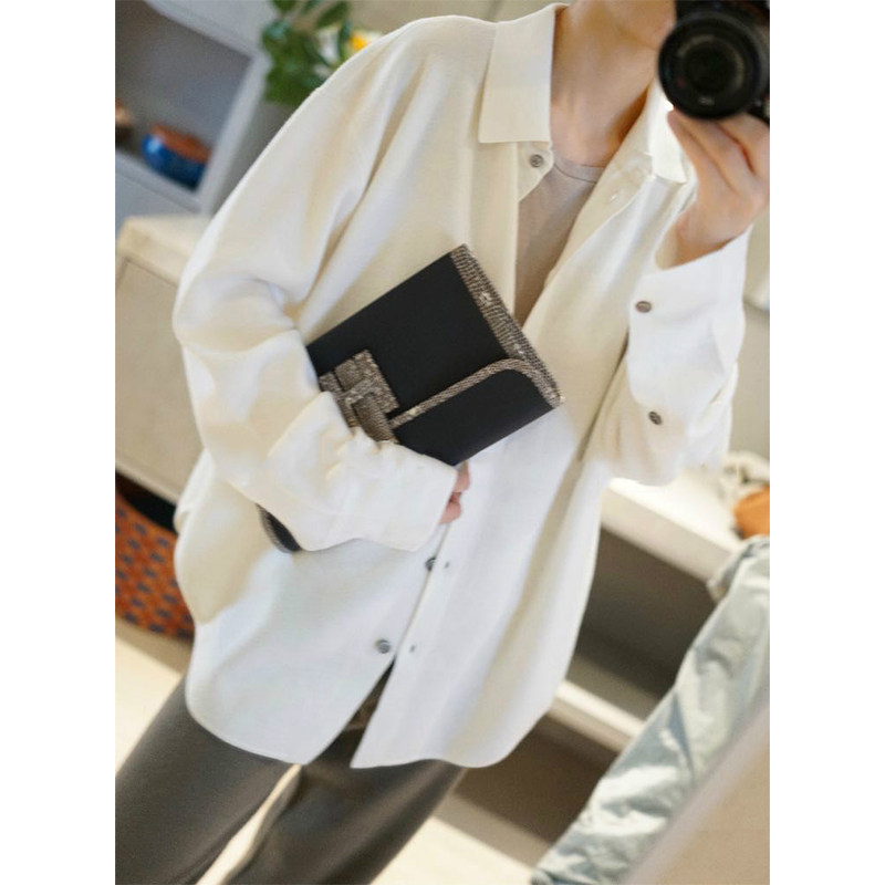 穿出大牌范！气质惹眼~廓形100%羊绒开衫女纯羊绒毛衣衬衫 2色,淘宝优惠券,粉丝福利购,淘宝优惠卷