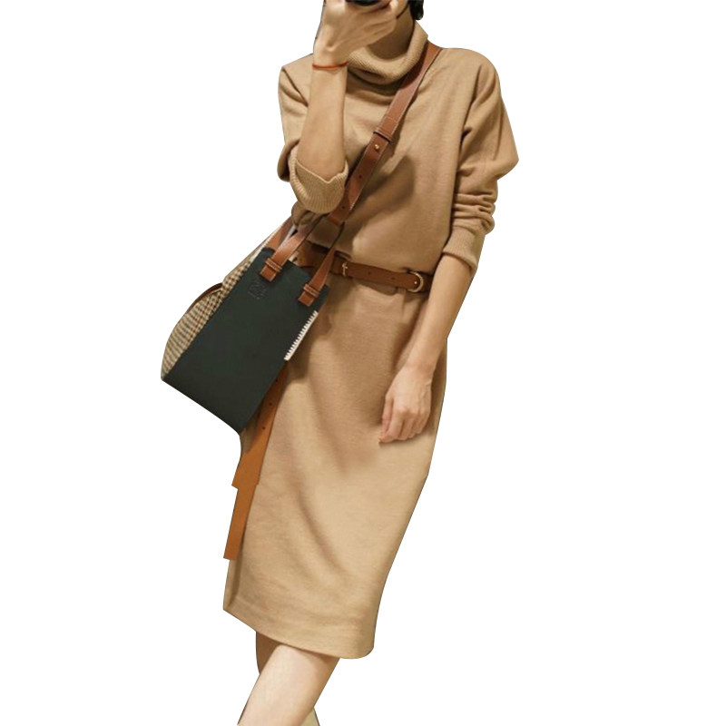 姿态优雅 倾慕你的美~长款羊绒衫女高领纯羊绒毛衣羊绒连衣裙加厚,淘宝优惠券,粉丝福利购,淘宝优惠卷