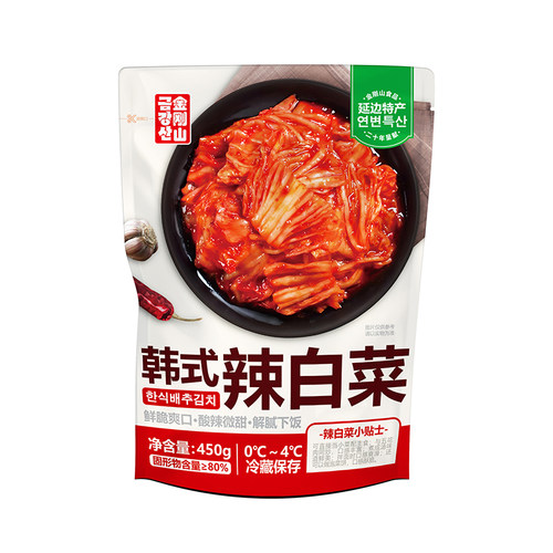 延边辣白菜泡菜韩式泡菜正宗辣白菜韩国下饭菜金刚山泡菜朝鲜咸菜 - 图0