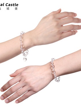 CrystalC极简小众白水晶手链女生