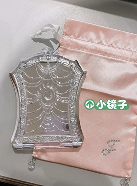 Jill Stuart/化妆镜明星同款 银色复古折叠款 可随身携带清晰全脸