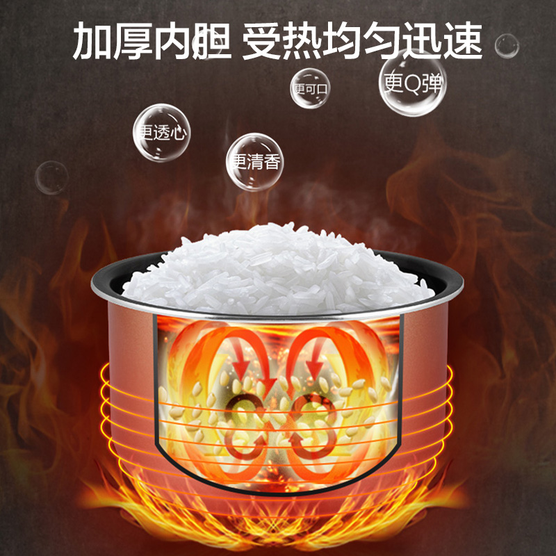 爱仕达电压力锅5L多功能电高压锅饭煲双胆煲汤炖肉官方旗舰店正品