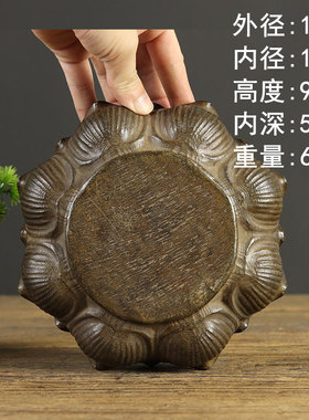 复古石雕浮雕莲花做旧