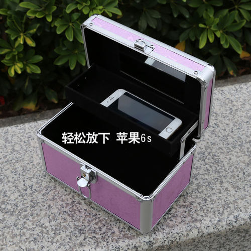 铝合金箱化妆箱美甲纹绣工具箱足浴美容箱子足疗技师手提箱收纳箱 - 图2