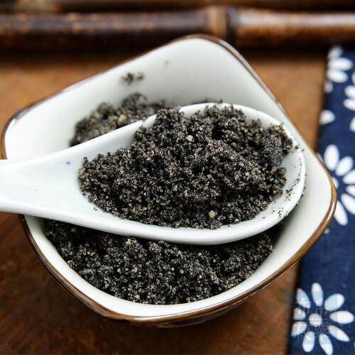 安庆特产炒芝麻 石磨纯黑芝麻粉 纯芝麻粉 熟黑芝麻糊500g - 图2