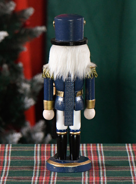 新品上架25CM欧式胡桃夹子珠光刀兵家具桌面摆放送礼圣诞节氛围感