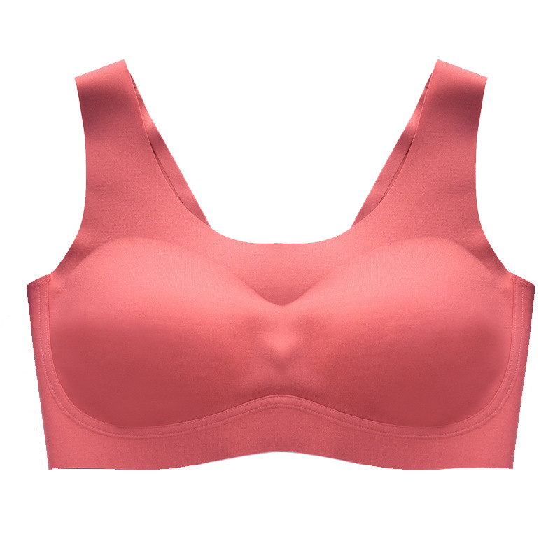 新款泰国乳胶内衣女无痕无钢圈背扣薄聚拢一片式运动背心睡眠文胸,淘宝优惠券,粉丝福利购,淘宝优惠卷