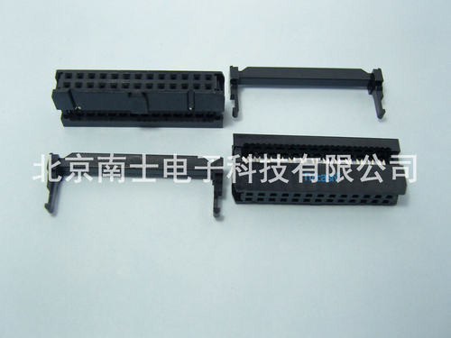 精工南士 FC-26P IDC压线头 ISP接头JTAG牛角插头2.54mm间距 黑色 - 图0