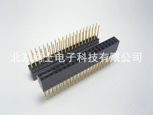 台湾 Astron PC104 插座 2*20P 40P 双排座 排母 间距2.54mm 长针 - 图1