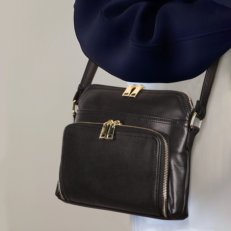 包包女士2024新款真皮斜挎包多隔层大容量通勤包高级感小众单肩包,淘宝优惠券,粉丝福利购,淘宝优惠卷