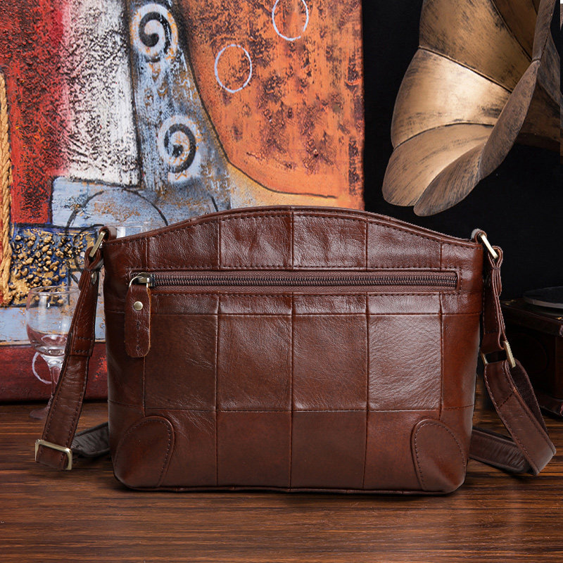 复古三层真皮女士单肩休闲斜挎包 皮匠传奇女士包袋