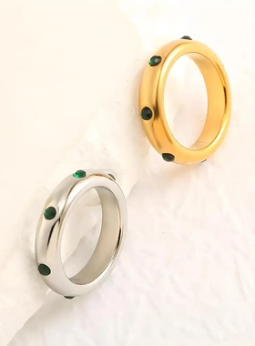 eManco韩国INS网红18K金不锈钢