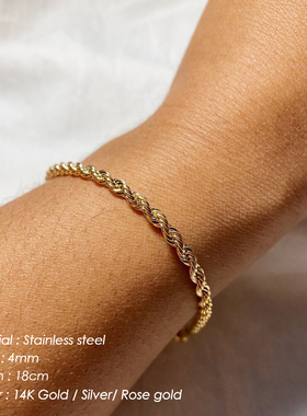 钛钢饰品批发不锈钢手链简约百搭