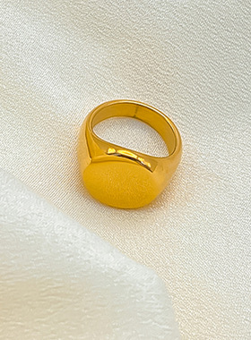 eManco时尚气质几何戒指欧美