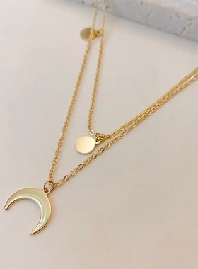 eManco欧美星芒圆形圆片倒月牙