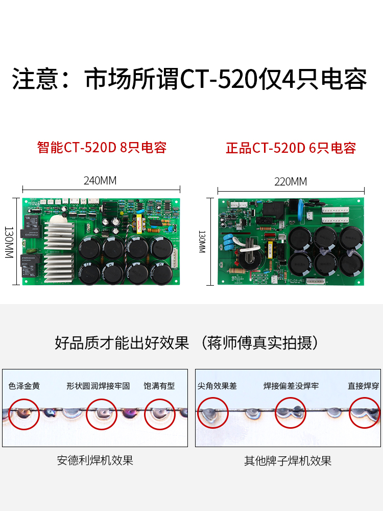 安德利CT-520多功能三用电焊机氩弧焊机等离子切割机内置气泵两用-图1