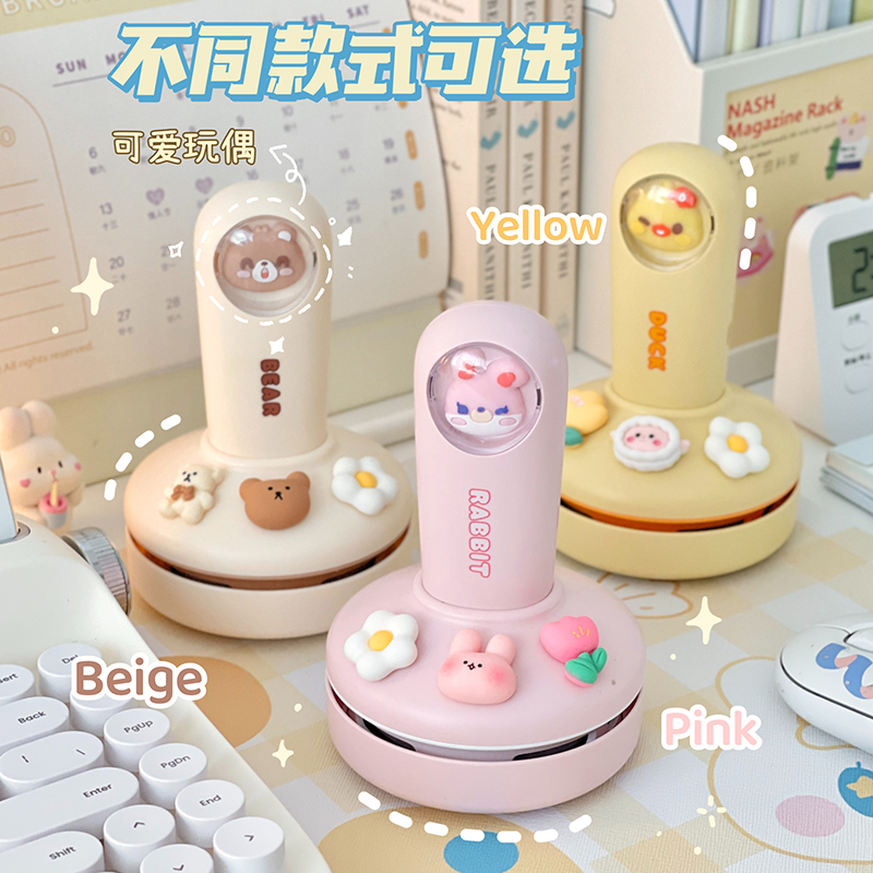 吸灰尘学生桌面吸橡皮碎屑充电清理器桌子清洁文具键盘电动吸尘机 - 图1