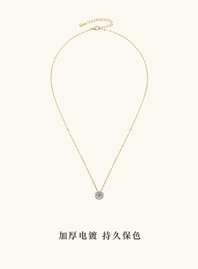 流浪拾光莫桑钻纯银泡泡项链百搭