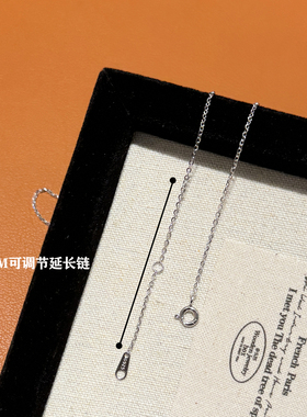 流浪拾光莫桑钻纯银锁骨链女爱心