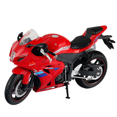 1:12适用宝马合金摩托车模型 S1000RR 声光汽车玩具送头盔滑行车 - 图2