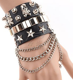 男士韩版霸气风多层学生兄弟手链