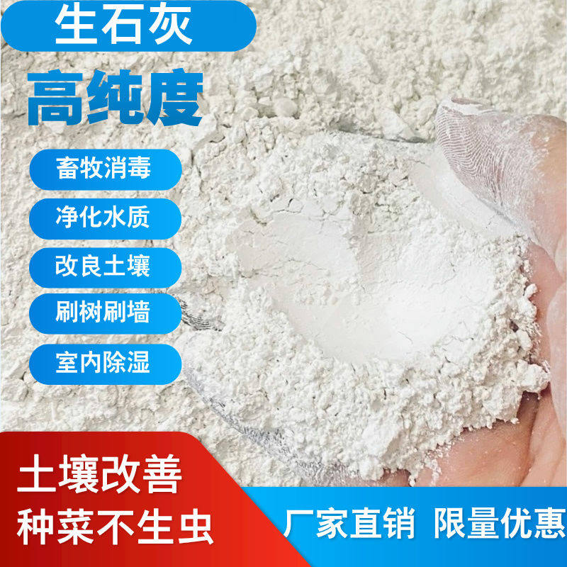 生石灰粉纯度高精土壤杀菌消毒周边驱虫树木涂白水质净化房间除湿,淘宝优惠券,粉丝福利购,淘宝优惠卷