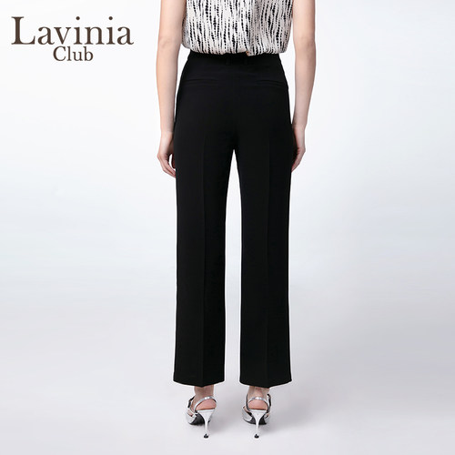 Lavinia法式气质通勤高腰直筒型显瘦裤子女春秋新款休闲裤B55K56S - 图2