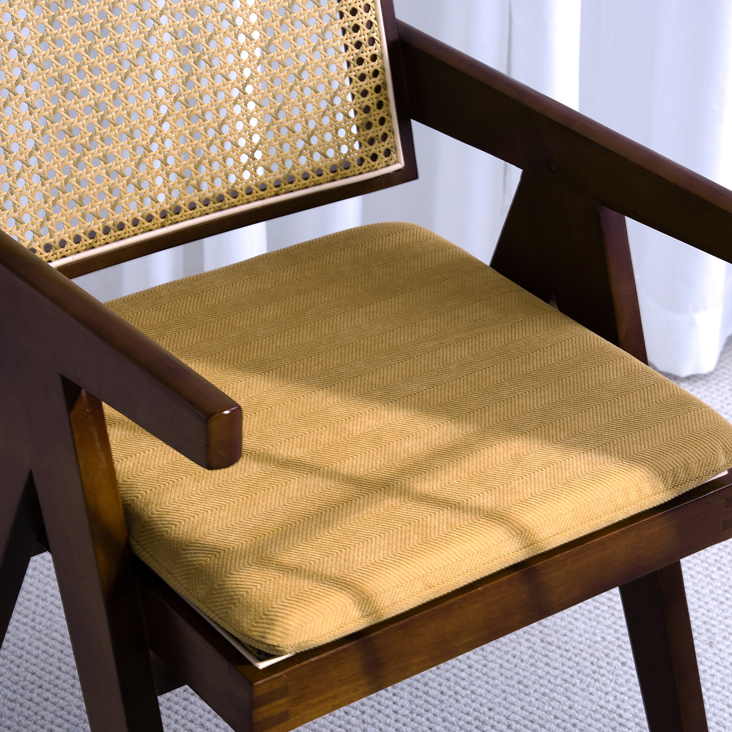 漫印家居 纯色莫兰迪椅子垫记忆棉座垫慢回弹乳胶垫凳垫方形坐垫,淘宝优惠券,粉丝福利购,淘宝优惠卷