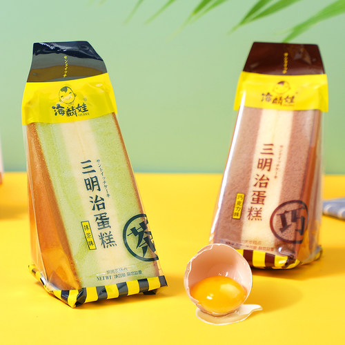 甘小鲜三明治蛋糕抹茶巧克力味办公室早餐面包西式糕点心整箱 - 图2