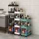 Narrow slit storage rack bathroom kitchen storage trolley