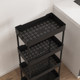 Plastic multi-layer extremely narrow storage rack