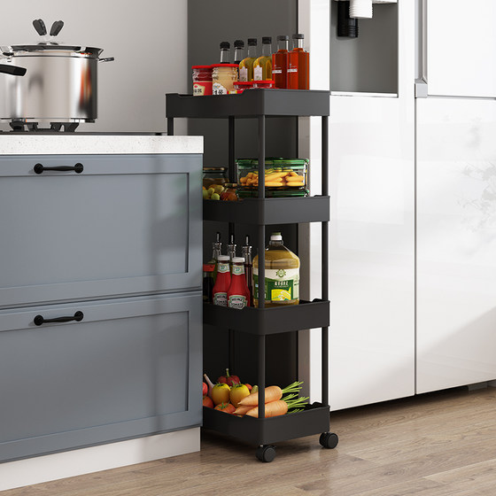 Plastic multi-layer extremely narrow storage rack