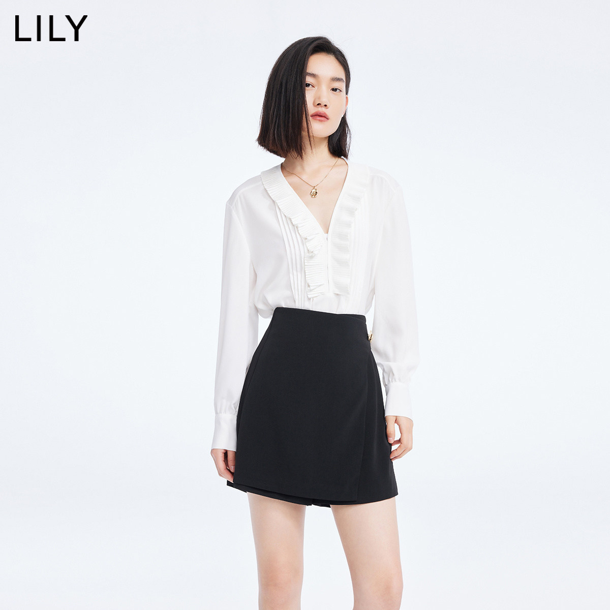 【商场同款】lily2022秋新款别致裙裤 LILY休闲裤