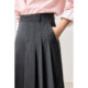 LILY2025 Spring New Women's Gray Minimalist Style Pleated Skirt Skirt Umbrella Skirt Women