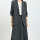 LILY Commuting Three Quarter Sleeve Women's Retro Blazer
