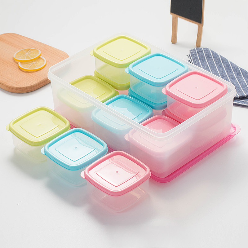 圆形食品留样盒可微波塑料盒迷你保鲜盒冷冻小盒子肉类米饭分装盒,淘宝优惠券,粉丝福利购,淘宝优惠卷