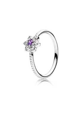 镶锆石红色送女友节日礼品戒指