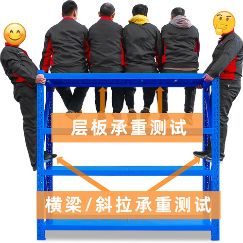 货架仓储家用仓库货架重型多层可调节商用储物架快递架阳台置物架 - 图2