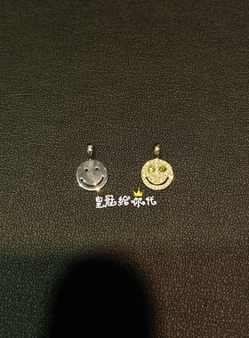 EYEFUNNY满钻绿眼睛笑脸吊坠