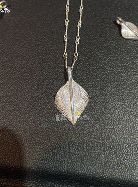 EYEFUNNY18K金树叶羽毛吊坠