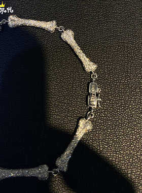 EYEFUNNY18k白金骨头手链