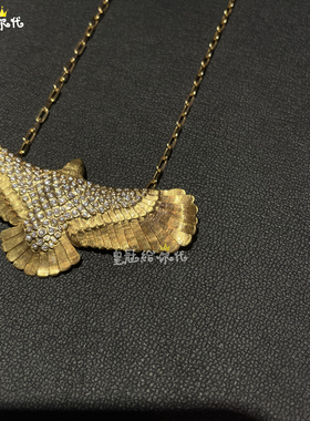 EYEFUNNY老鹰18k黄金钻石项链