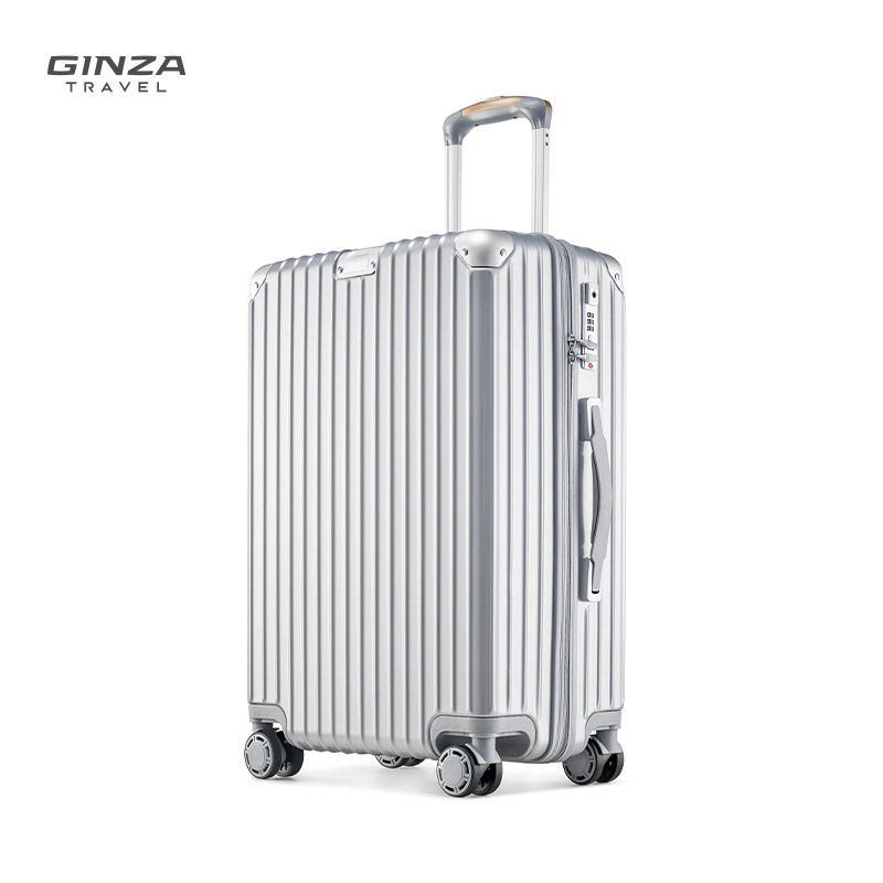 银座女拉链男流行色20寸拉杆箱 银座箱包旅行箱