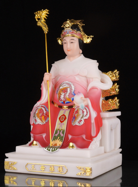 汉白玉玉皇大帝王母娘娘家用供奉摆件瑶池金母西王母新款玉帝王母
