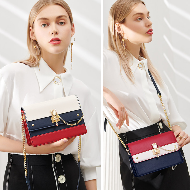 纽芝兰女士新款2020潮百搭ck单肩包 纽芝兰箱包女士包袋