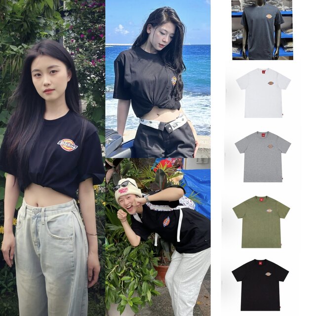ແທ້ຈິງແລ້ວ DICKIES / Dix ເສື້ອທີເຊີດກິລາຝ້າຍທີ່ສະດວກສະບາຍສໍາລັບຜູ້ຊາຍແລະແມ່ຍິງ