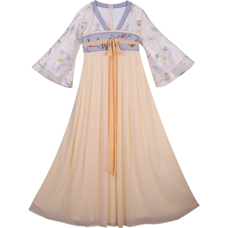 月芝猫花信来时汉元素汉服连衣裙 月芝猫汉服