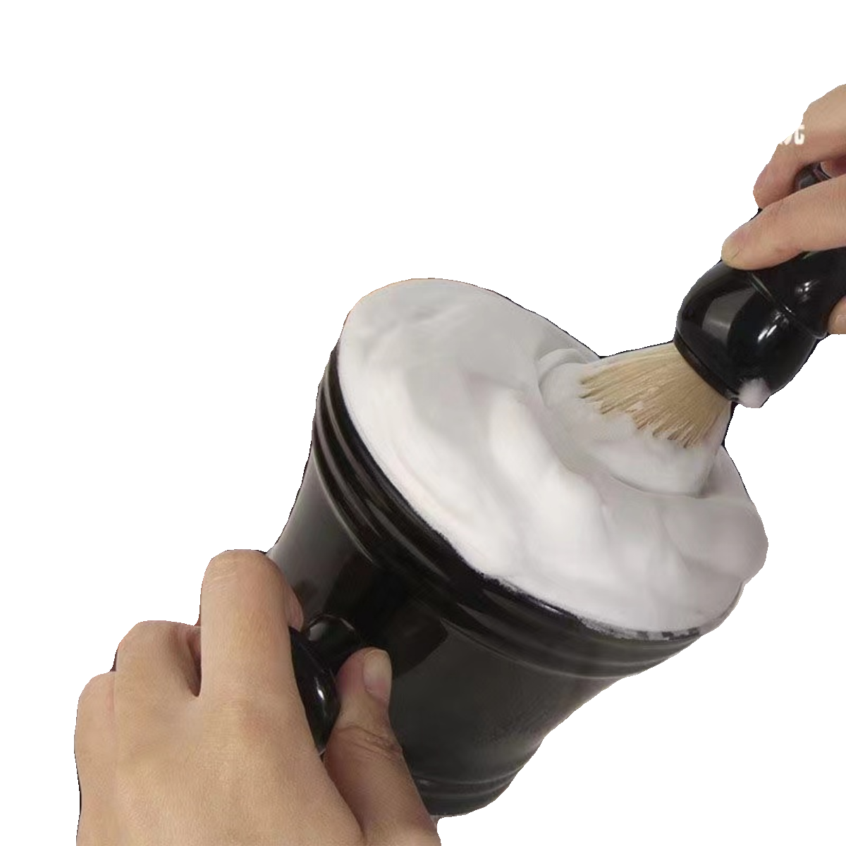 塑料打泡碗剃须皂胡须刷理发修面店手动剃须泡沫刷软毛起泡碗套装,淘宝优惠券,粉丝福利购,淘宝优惠卷