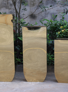 室内装饰盆仿真绿植定制展厅花器